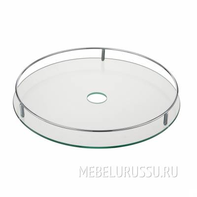 Полка- стекло d=350мм +2 кольца в комплекте